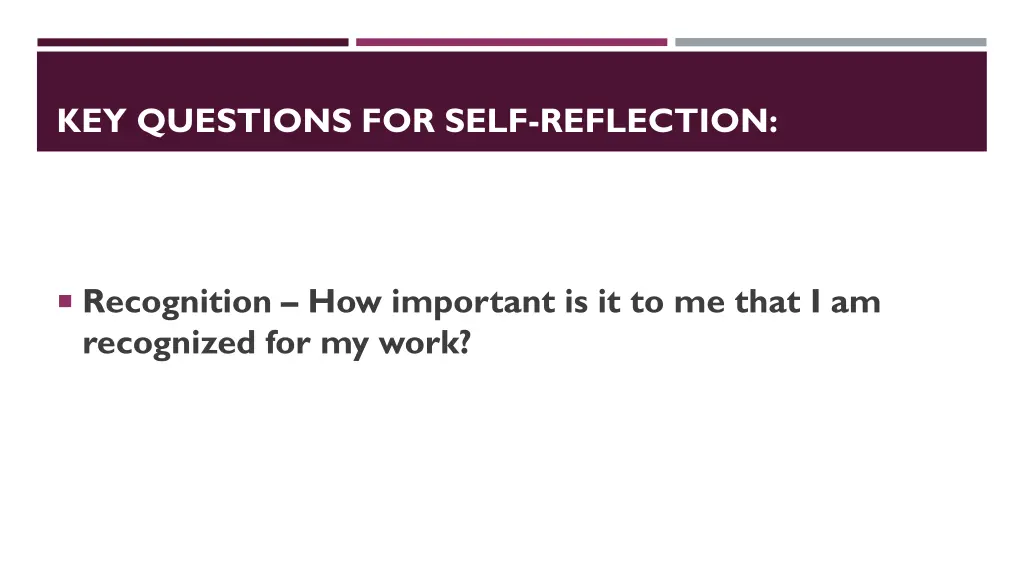 key questions for self reflection 9