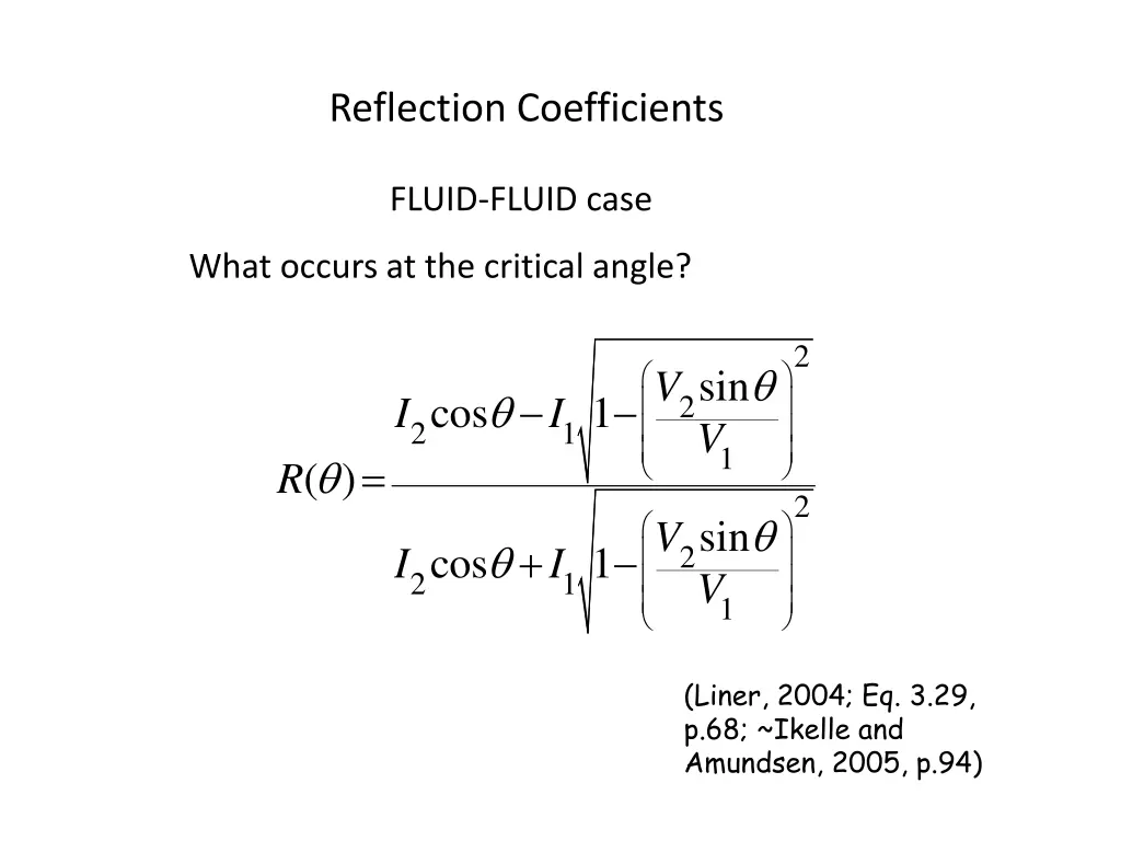 reflection coefficients 18