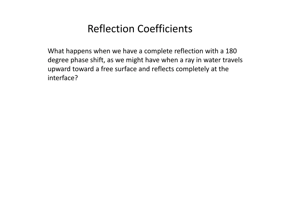 reflection coefficients 8