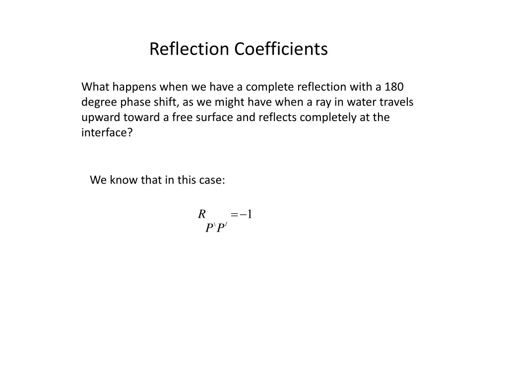 reflection coefficients 9