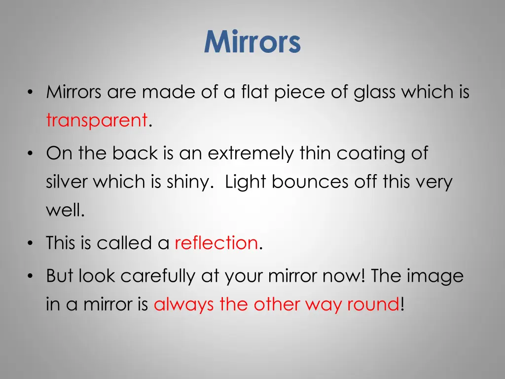 mirrors