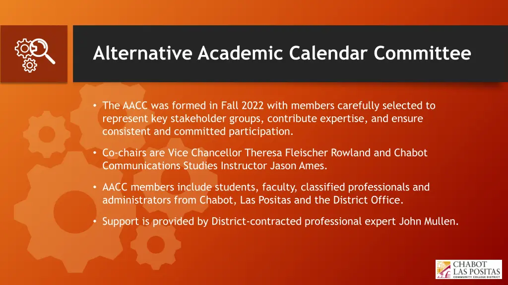 alternative academic calendar committee