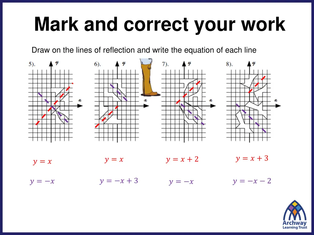 mark and correct your work 1