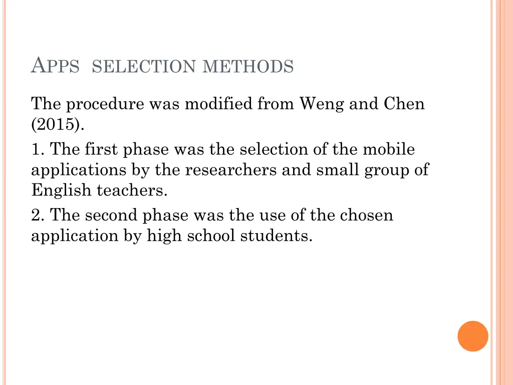 a pps selection methods