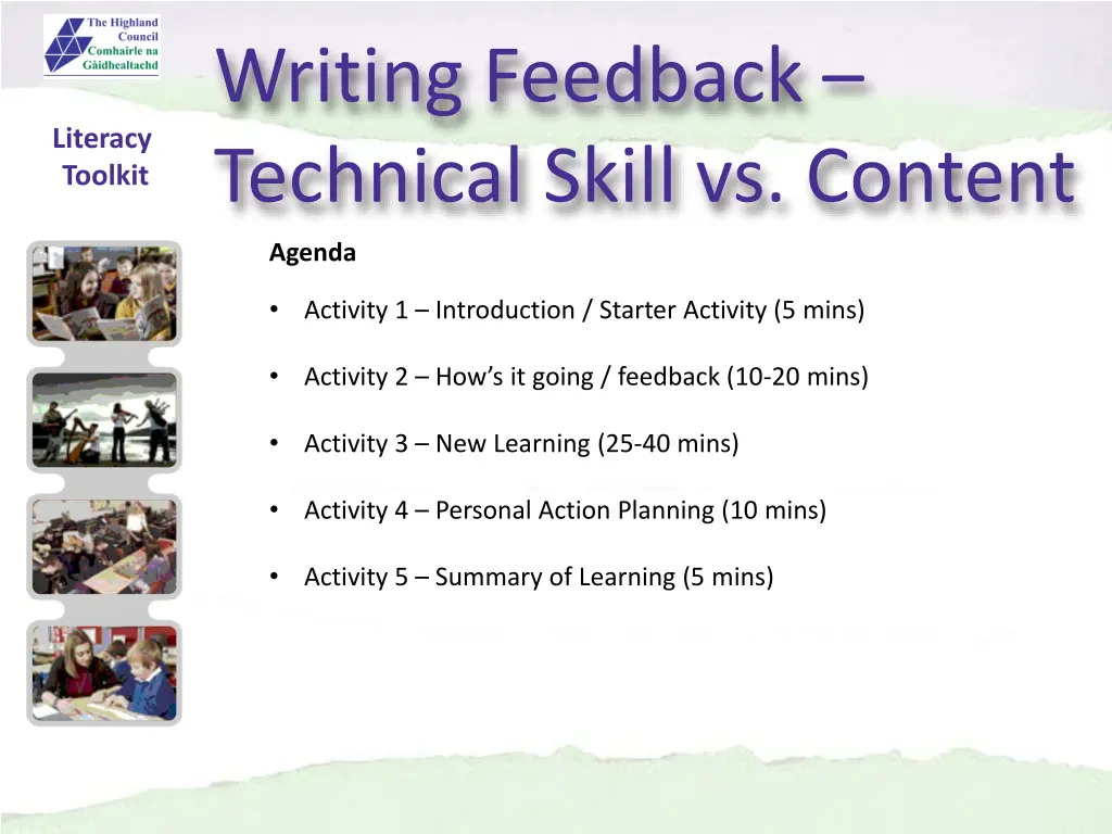 writing feedback technical skill vs content 1