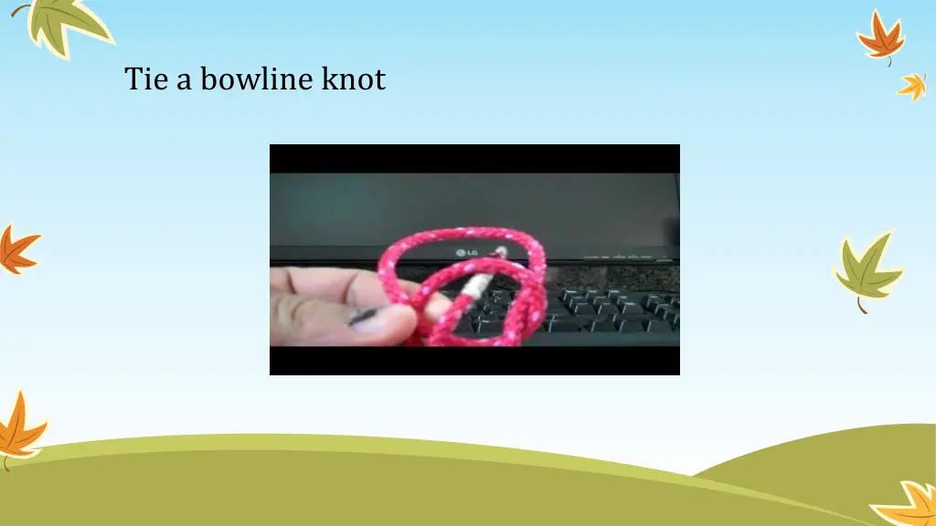 tie a bowline knot