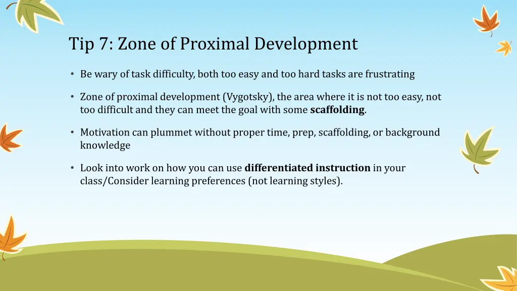 tip 7 zone of proximal development