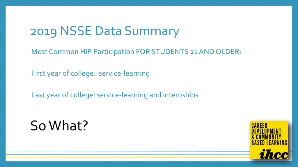 2019 nsse data summary