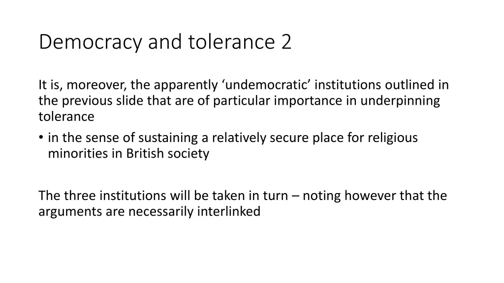 democracy and tolerance 2