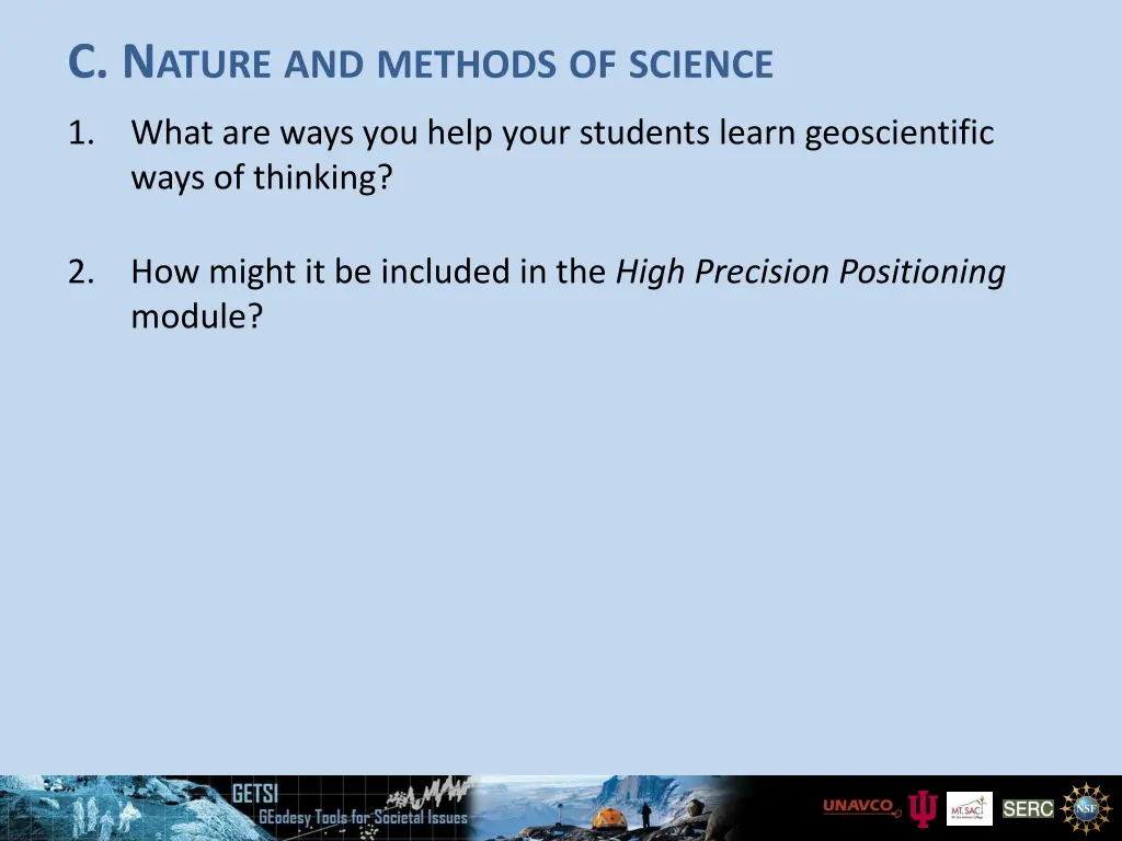 c n ature and methods of science 1