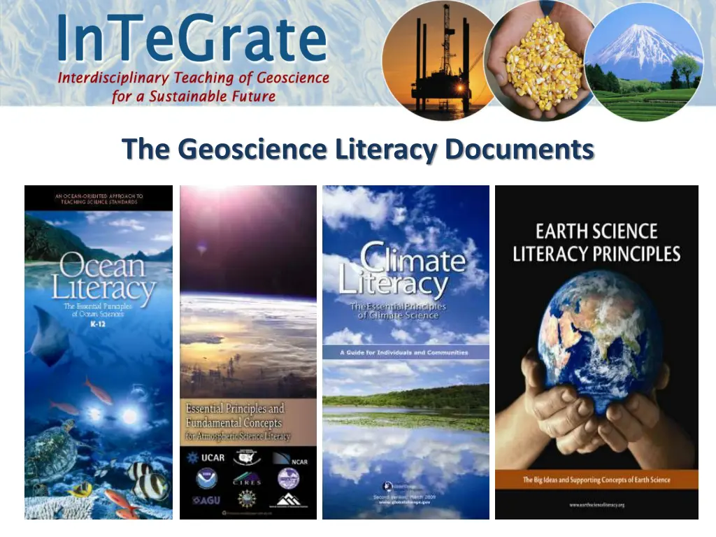 the geoscience literacy documents