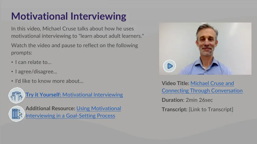 motivational interviewing 1