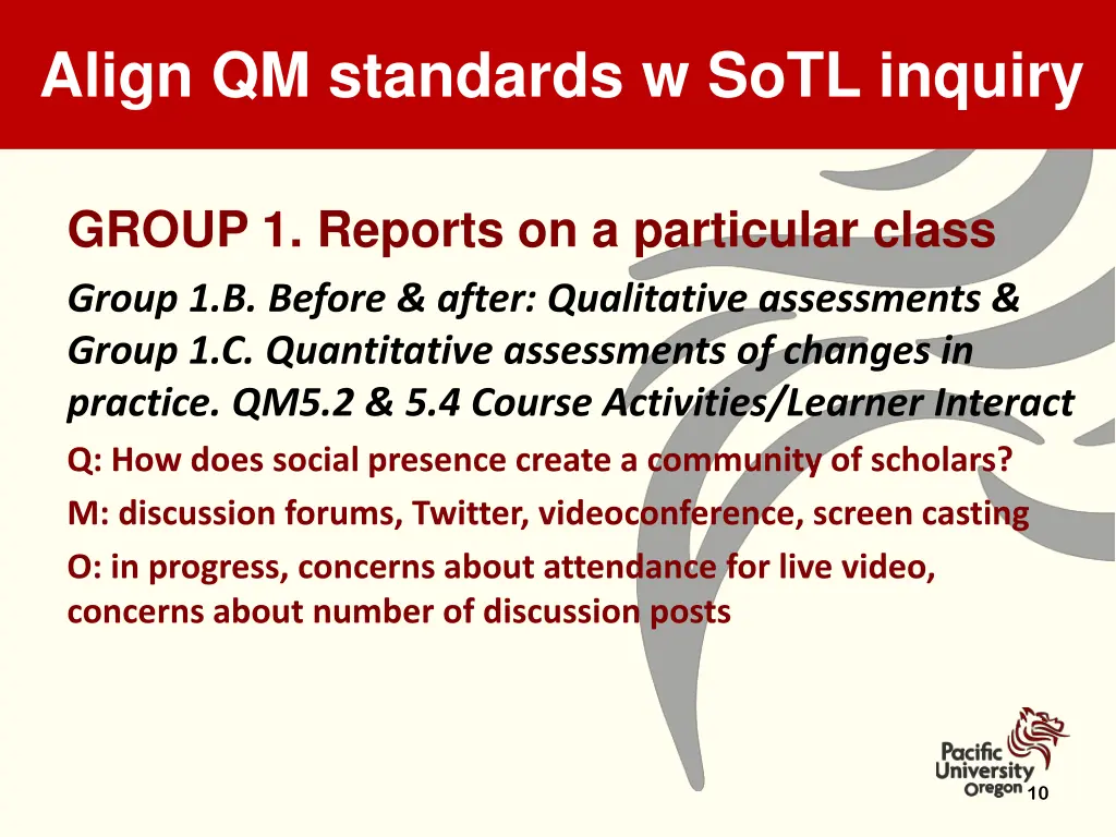 align qm standards w sotl inquiry 2