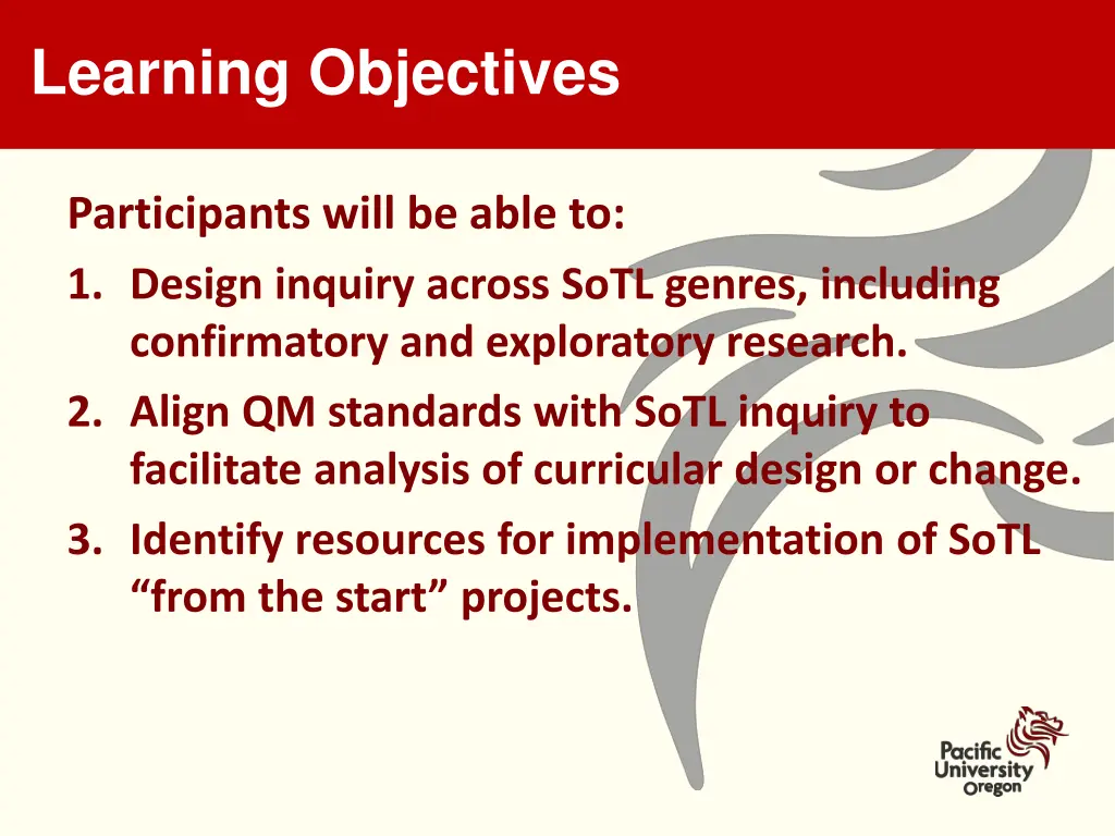 learning objectives