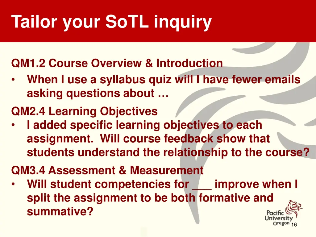 tailor your sotl inquiry 1