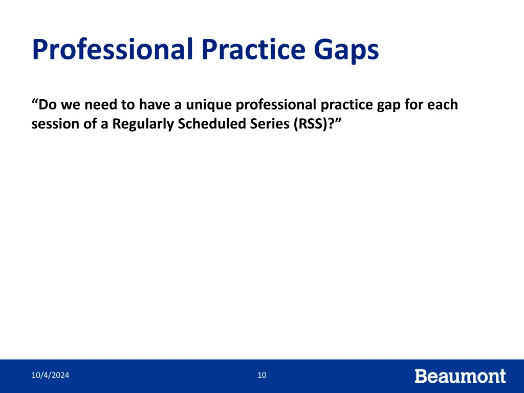 professional practice gaps 1