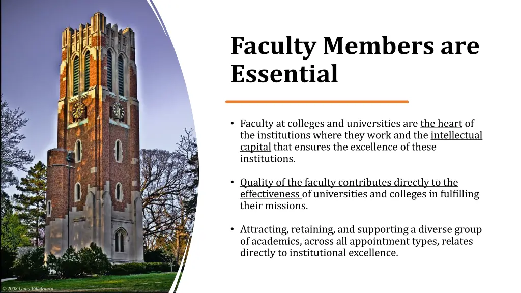 faculty members are essential