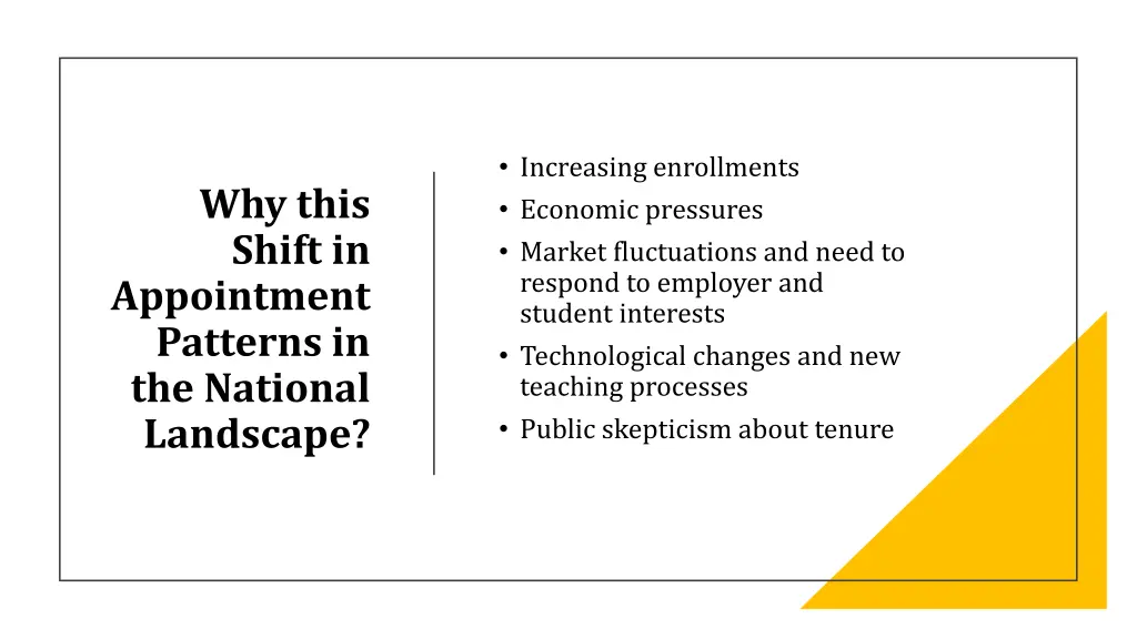 increasing enrollments economic pressures market