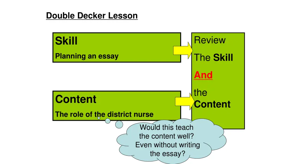 double decker lesson 1