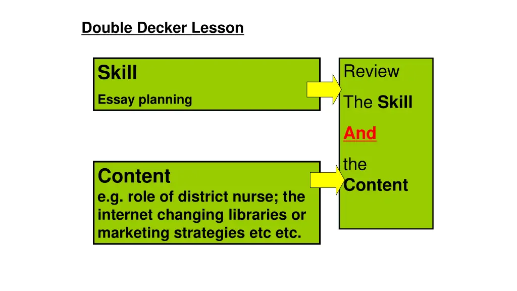 double decker lesson