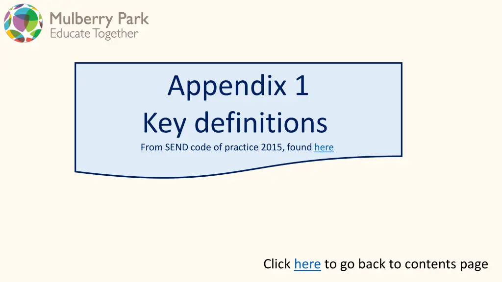 appendix 1 key definitions from send code