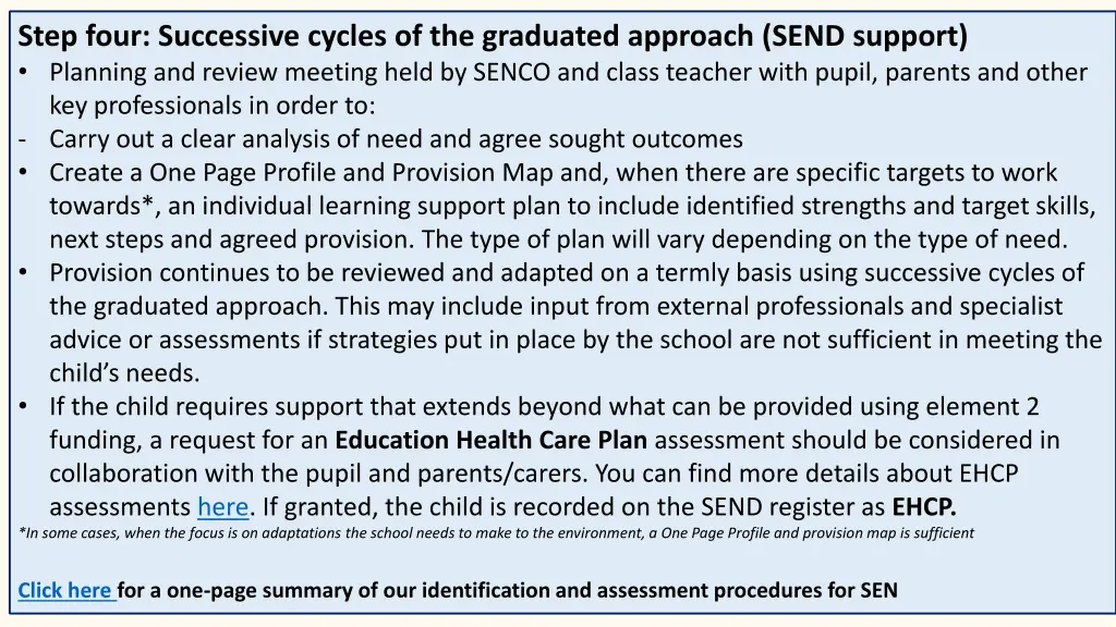 step four successive cycles of the graduated