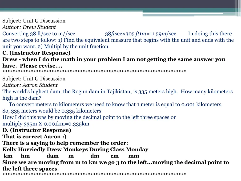 subject unit g discussion author drew student