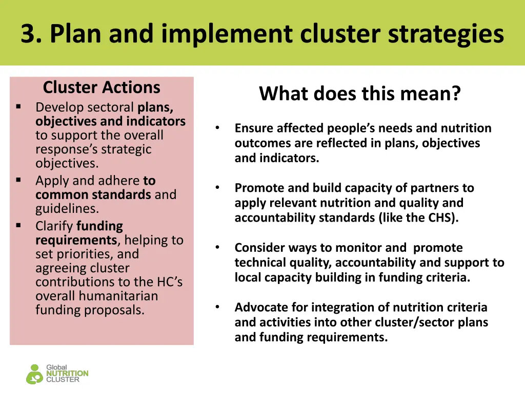 3 plan and implement cluster strategies