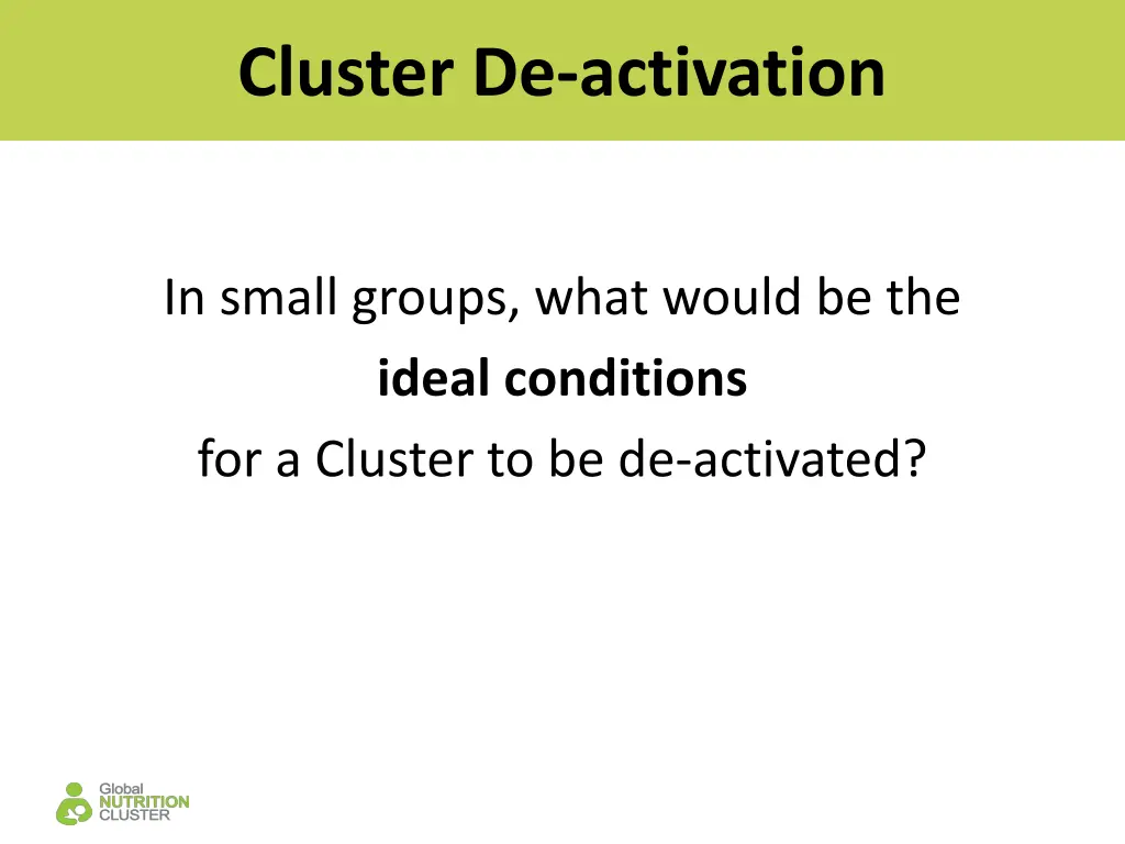 cluster de activation