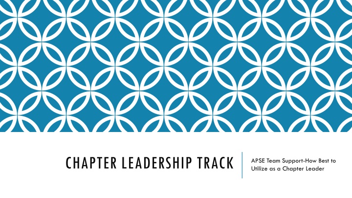 chapter leadership track