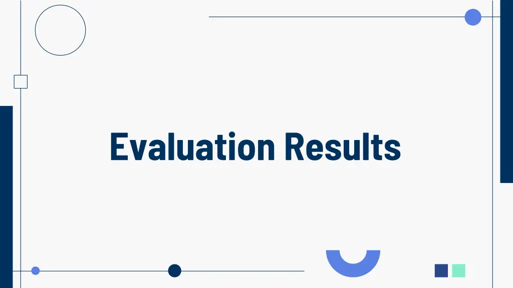 evaluation results