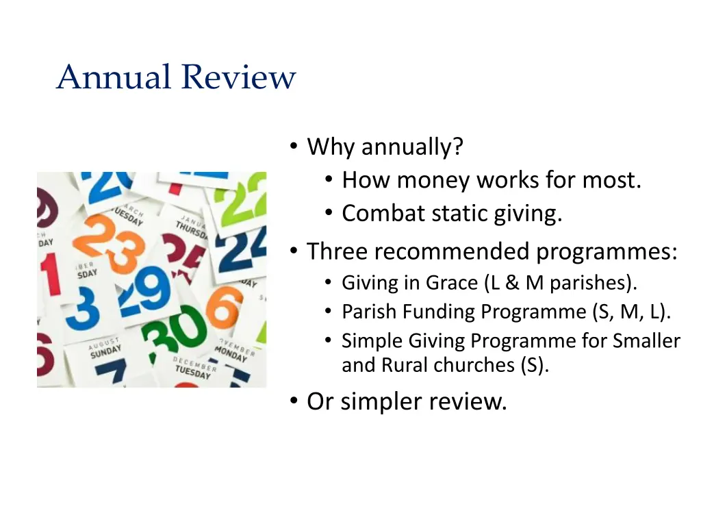 annual review