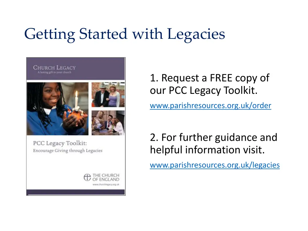 getting started with legacies