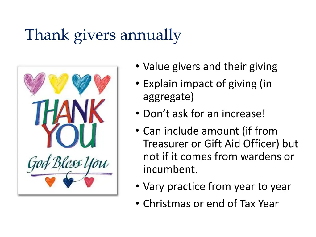 thank givers annually