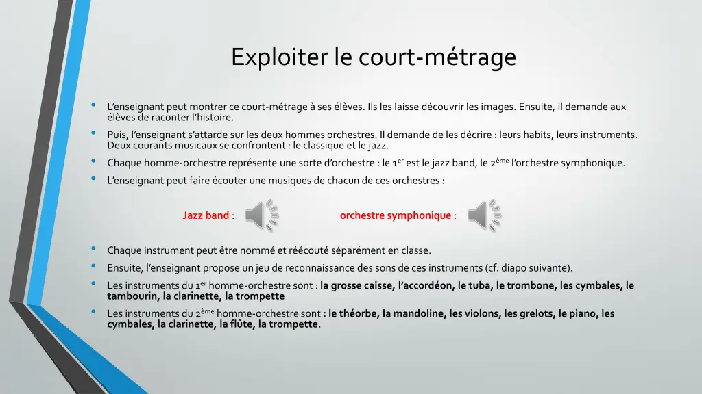 exploiter le court m trage