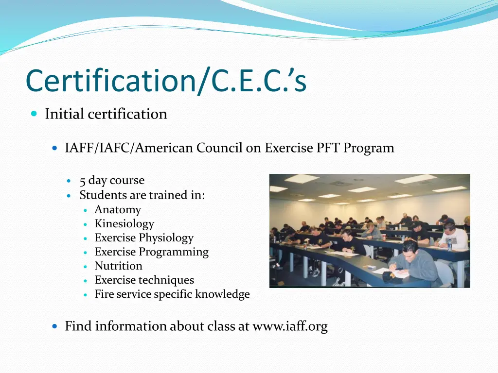 certification c e c s initial certification