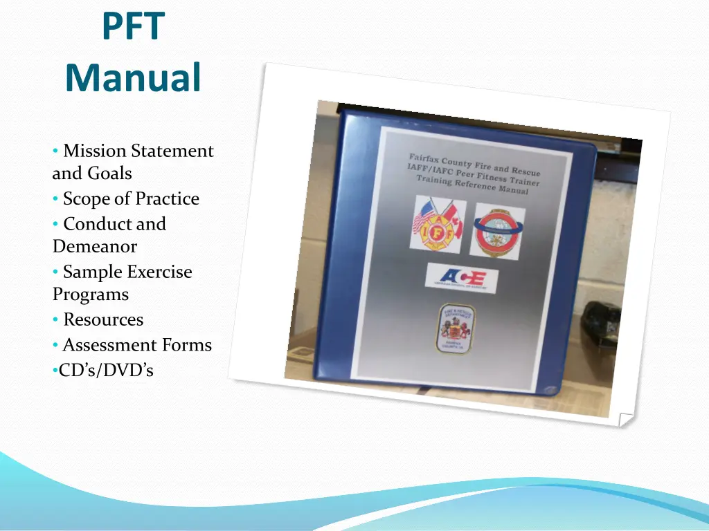 pft manual