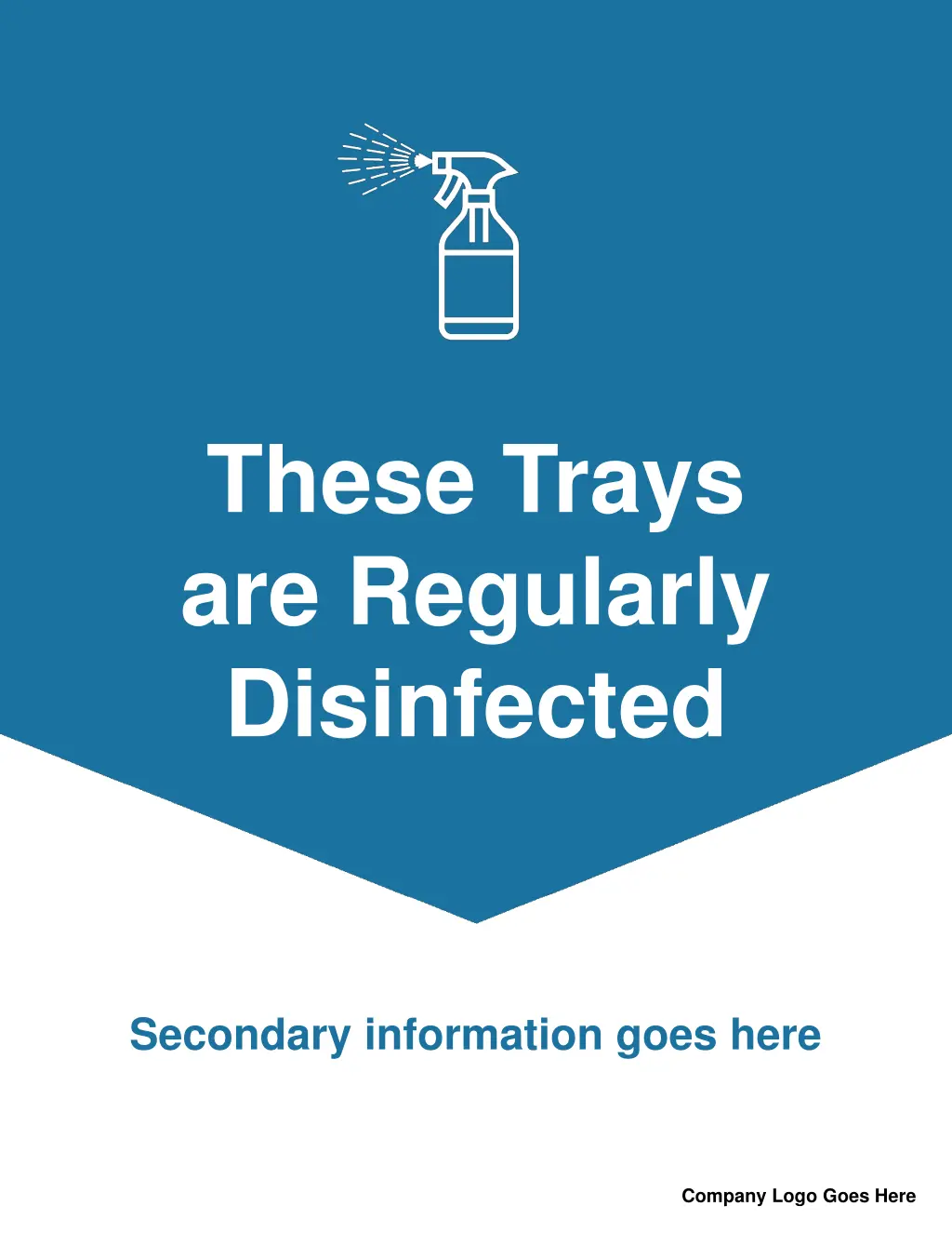 these trays are regularly disinfected