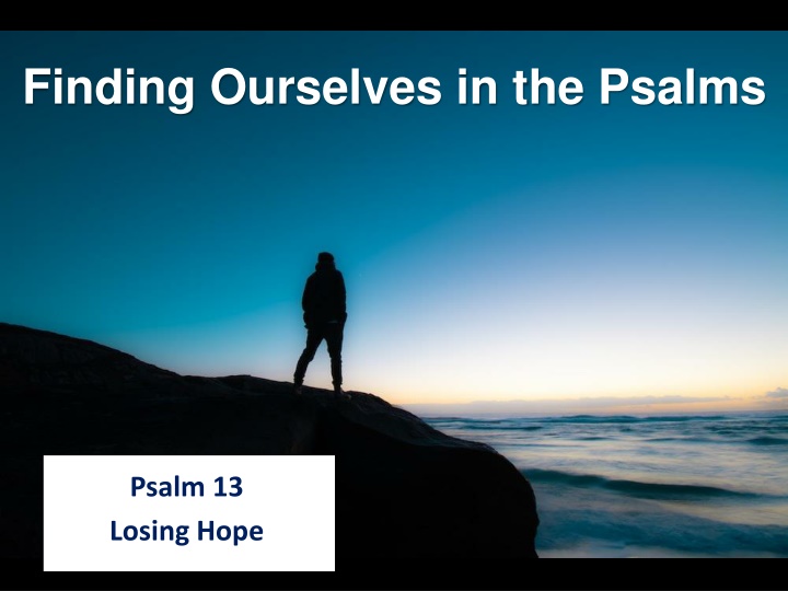 finding ourselves in the psalms