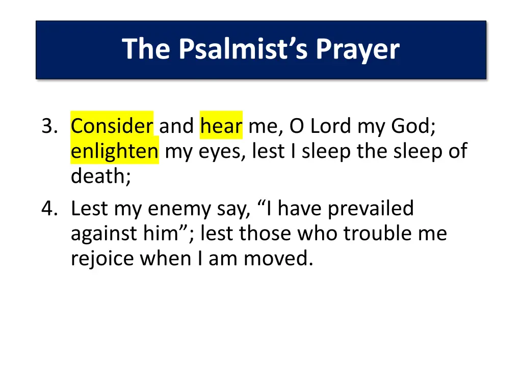 the psalmist s prayer 2