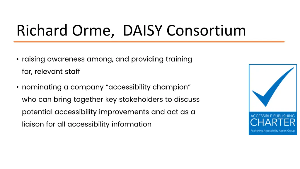 richard orme daisy consortium