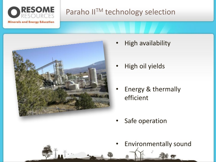 paraho ii tm technology selection