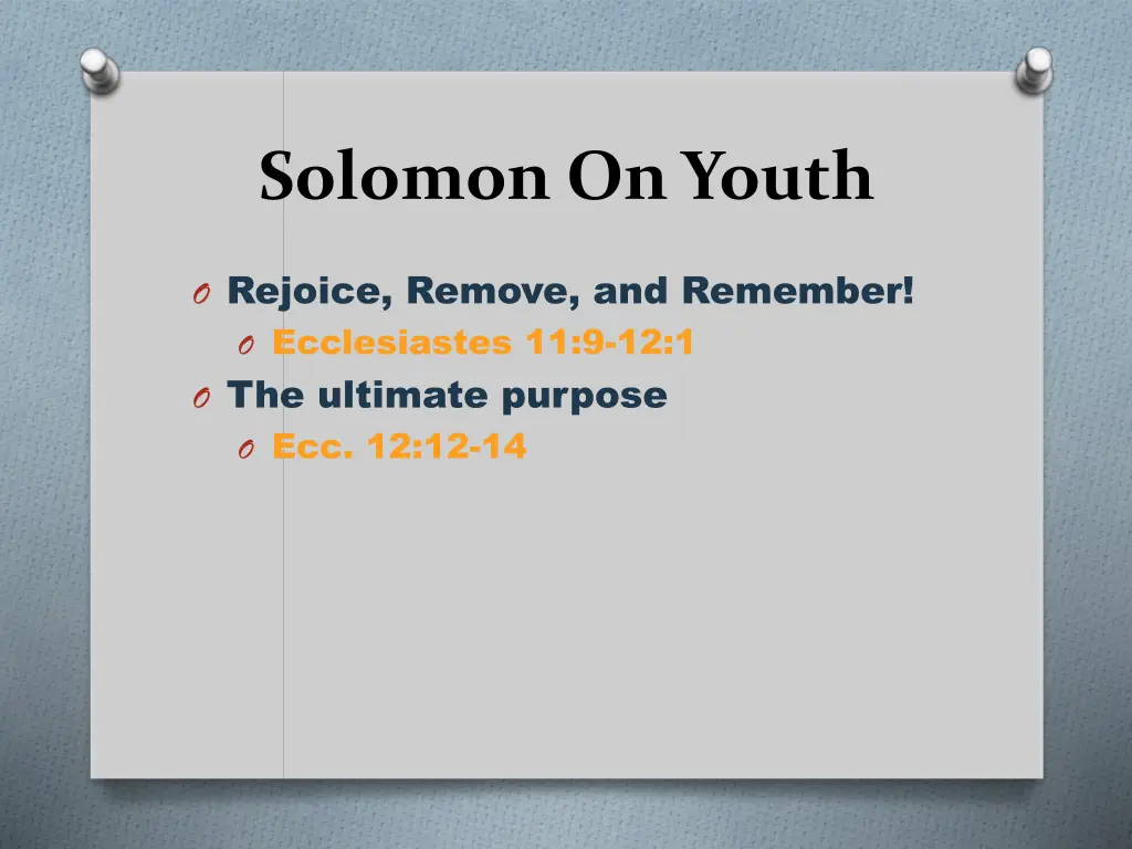 solomon on youth 1