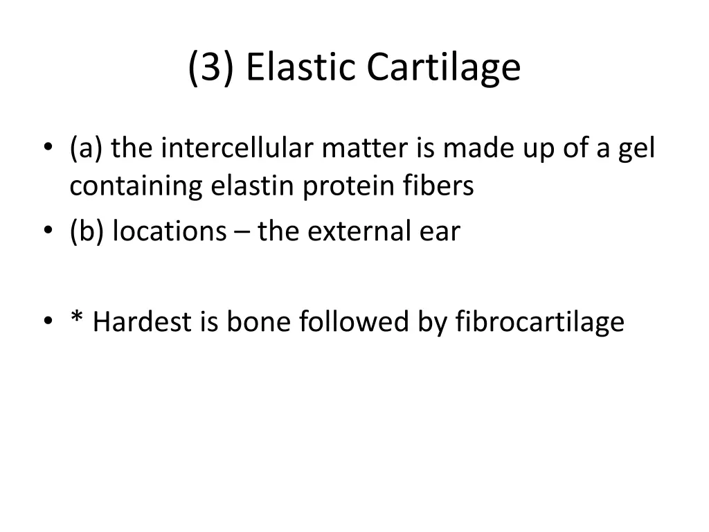 3 elastic cartilage