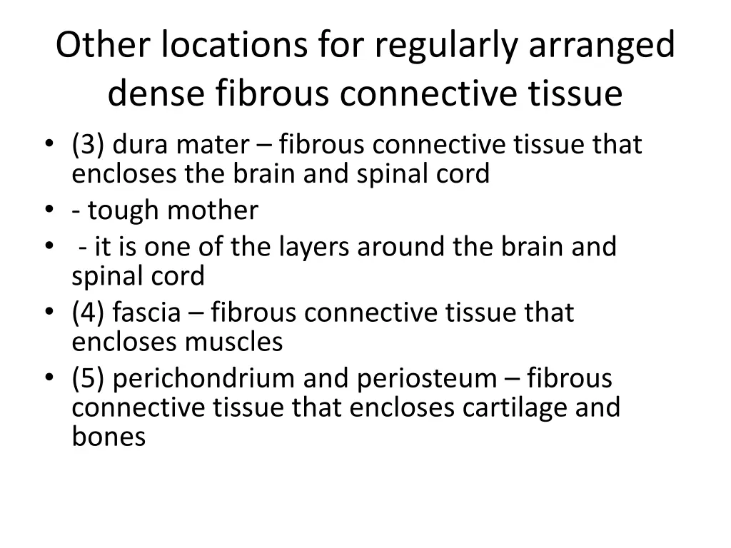 other locations for regularly arranged dense