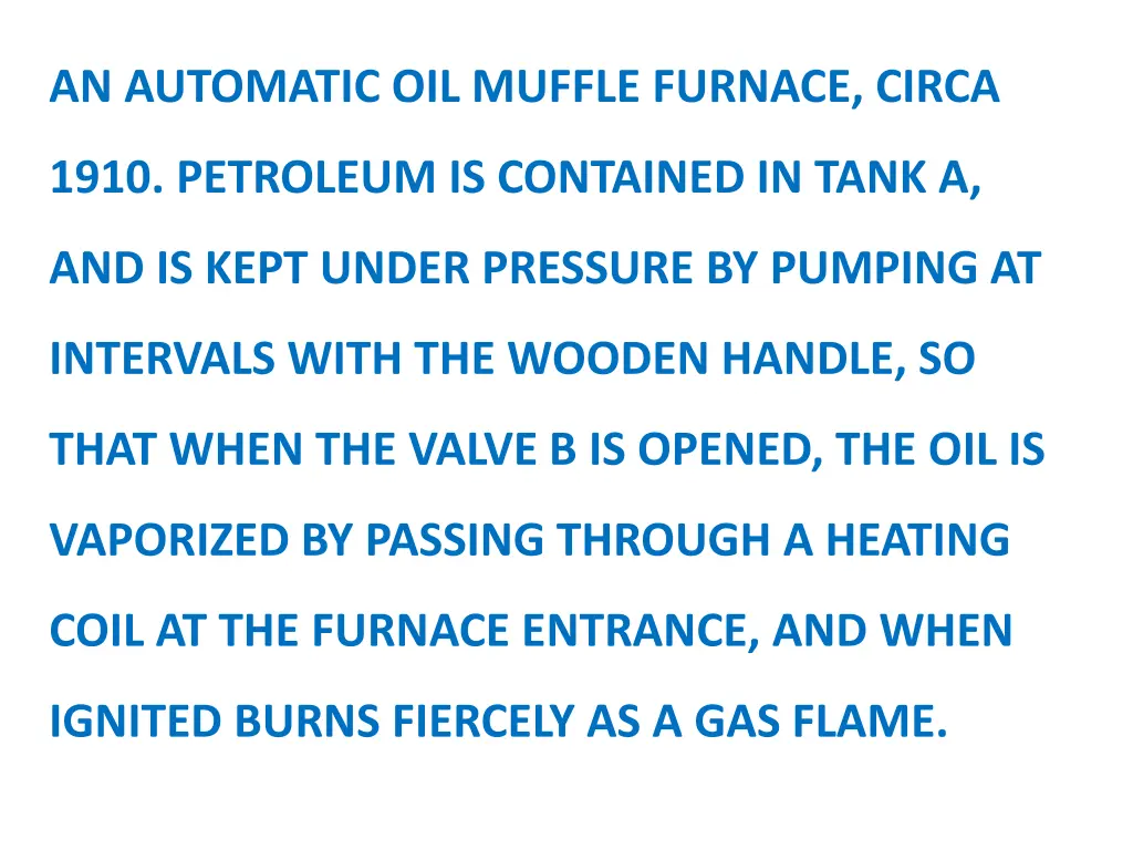 an automatic oil muffle furnace circa