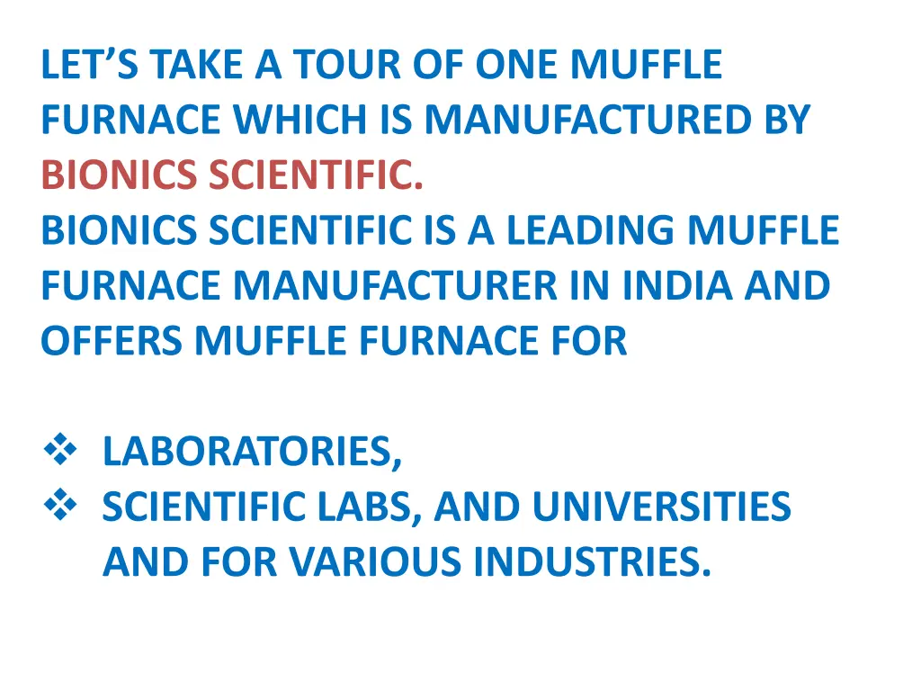 let s take a tour of one muffle furnace which