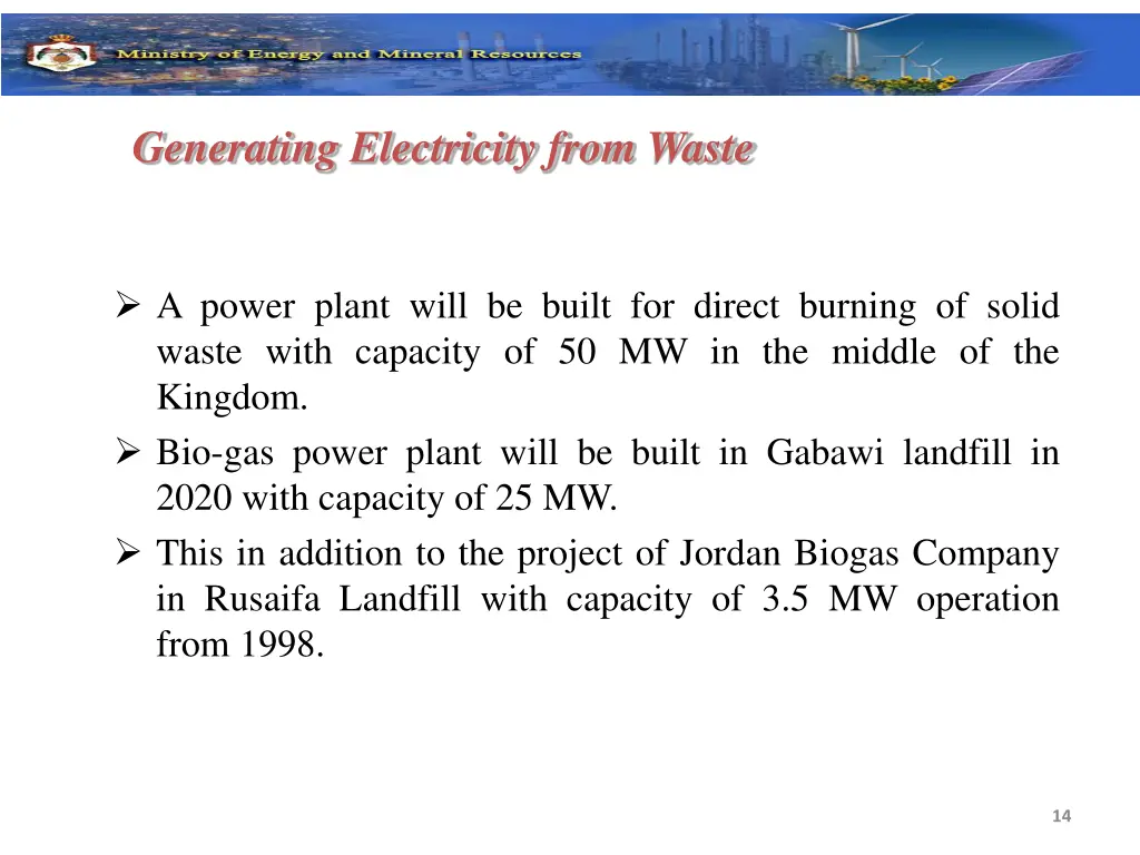 generating electricity from waste