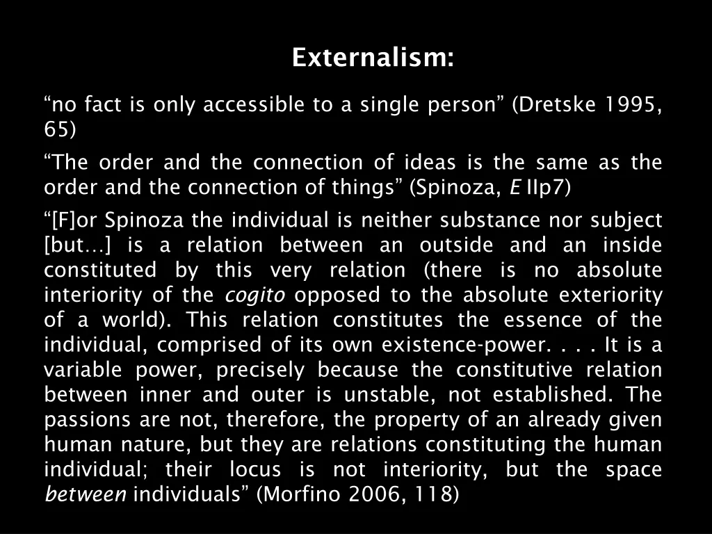 externalism