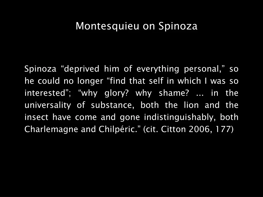 montesquieu on spinoza